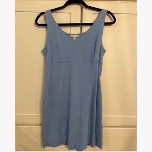 Blue slimming dress